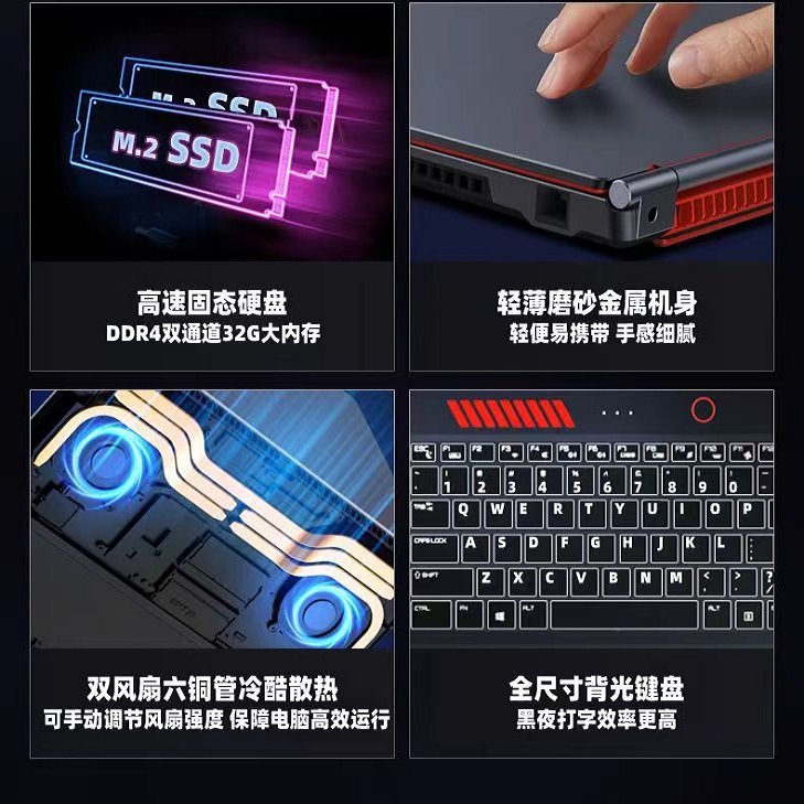 Ноутбук SONGJIA SHXI901 с Intel Core i9 и видеокартой NVIDIA GTX1650 — фото 3